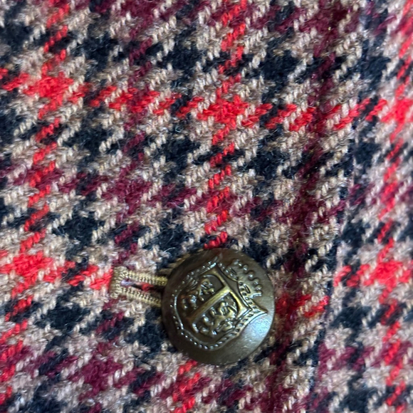 Talbots Aberdeen Wool Blend Plaid Blazer W 14WP Petite Plus Two-Button Jacket - Picture 5 of 8